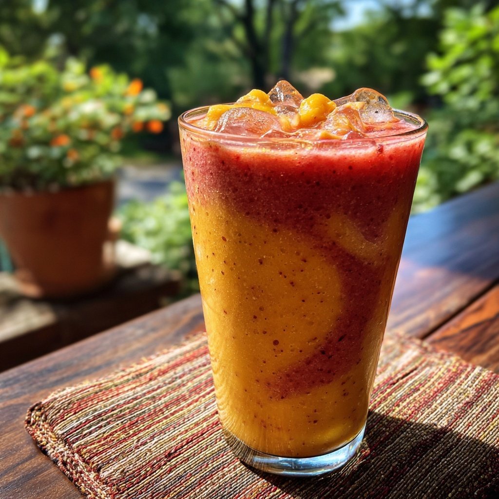 Mango Strawberry Bliss Smoothie