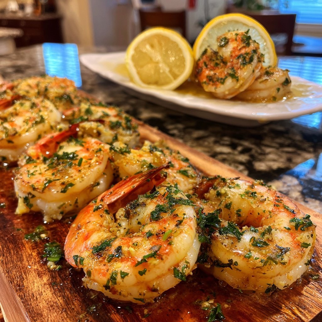 Lemon Garlic Roasted Shrimp