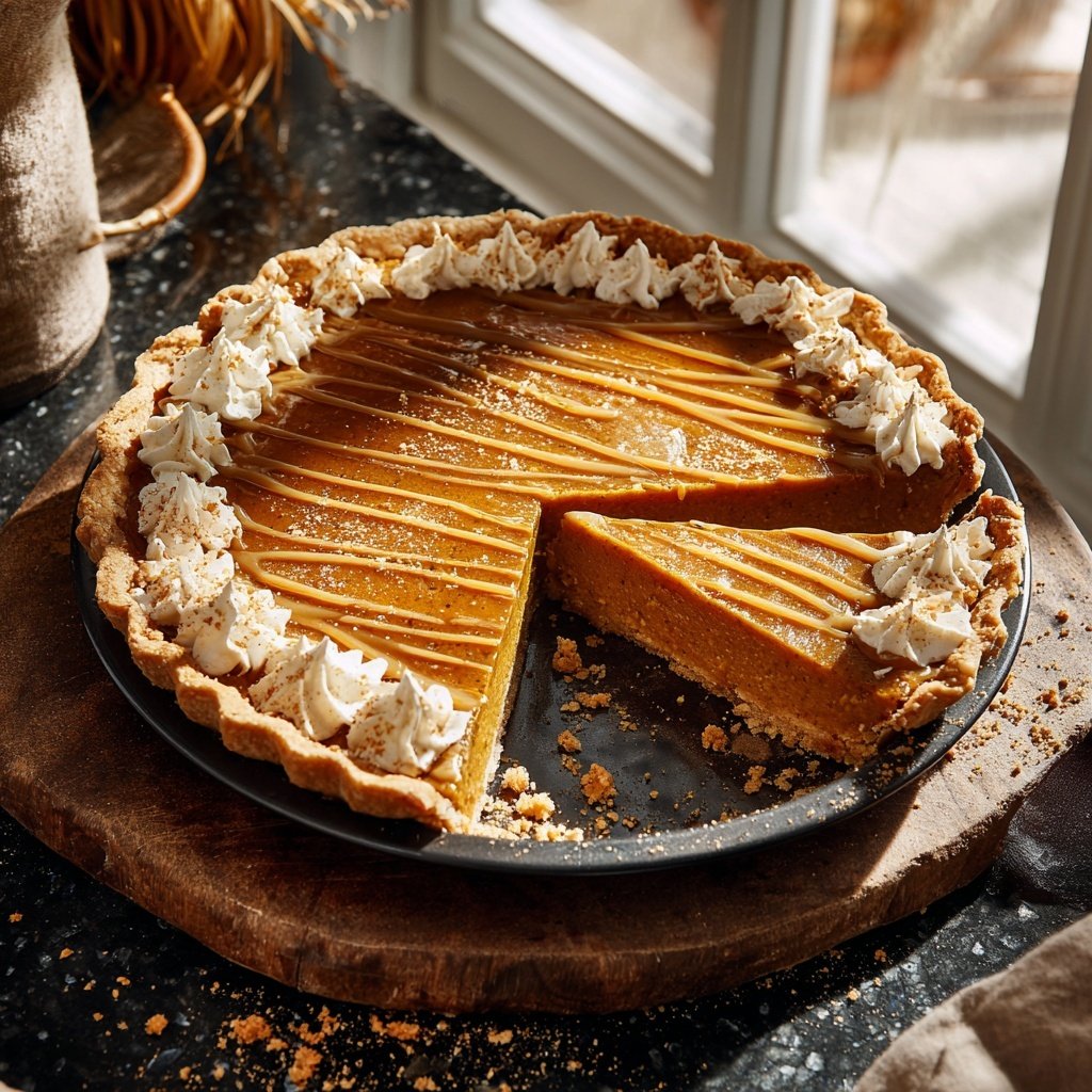Festive Spiced Pumpkin Pie