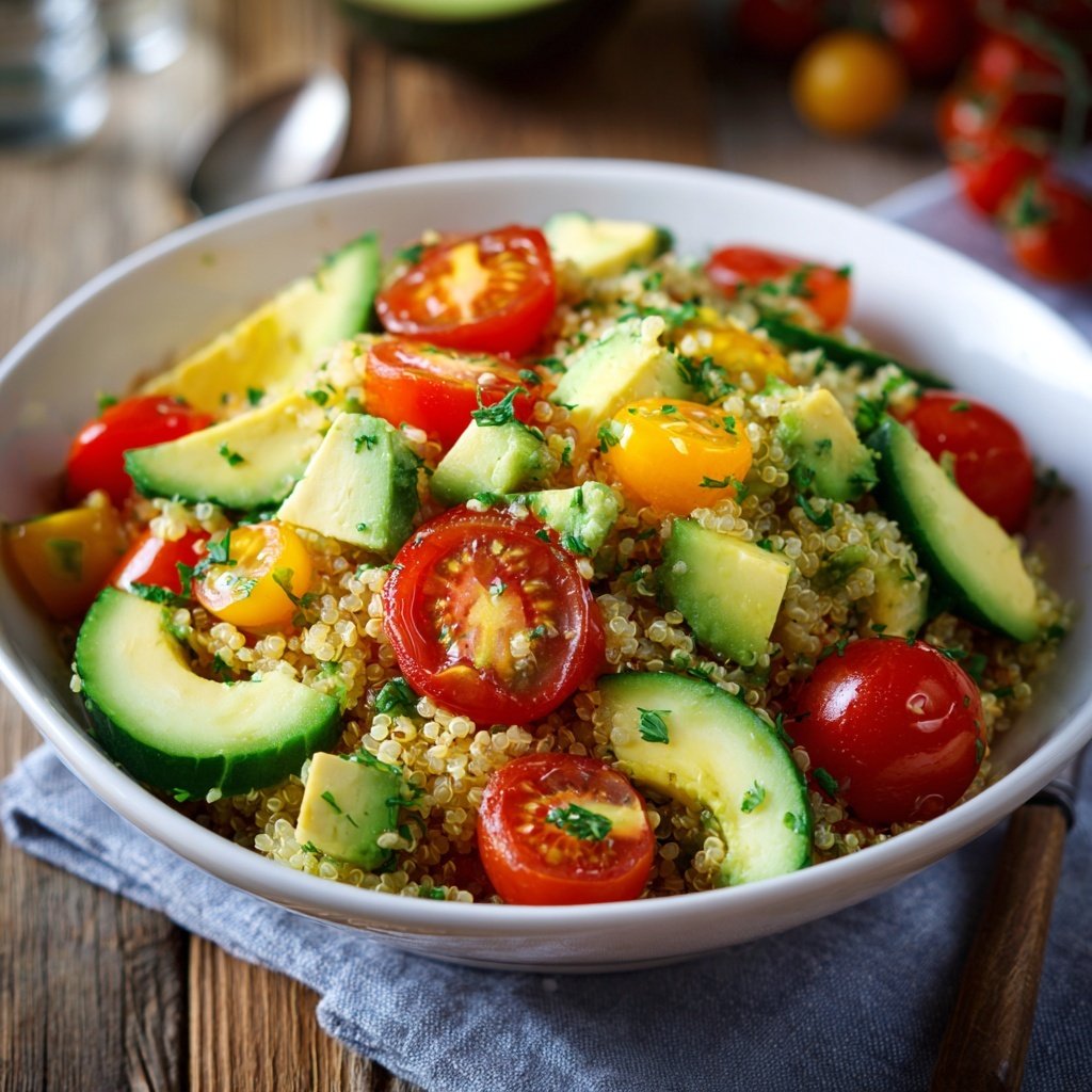 Healthy Avocado Quinoa Salad