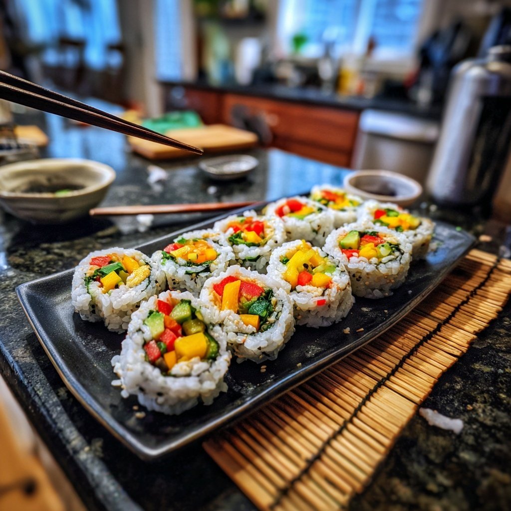 Spring Veggie Sushi Rolls