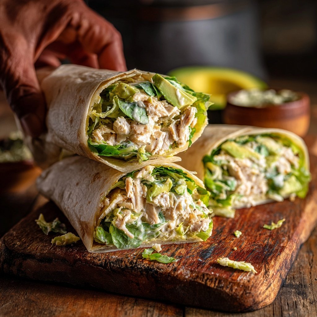 Savory Chicken Salad Wraps
