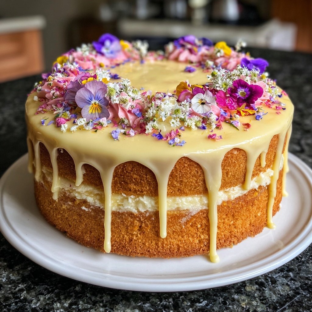 Dessert Vanilla Sponge Cake